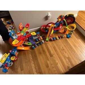 VTech GoGo! Smart Wheels XL lot with Rare Carrying Case